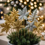 Glitter Christmas Picks